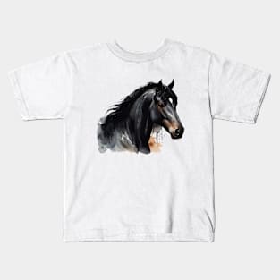 Horse Portrait Kids T-Shirt